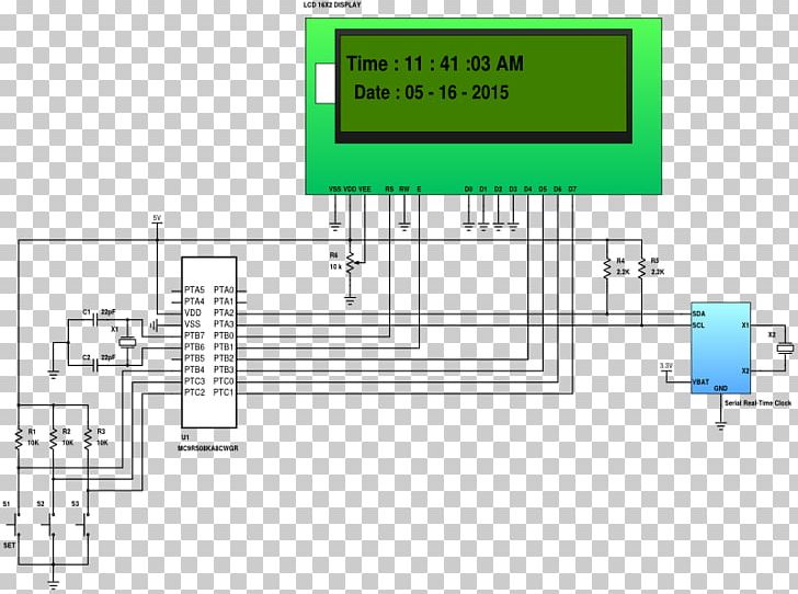 Digital Clock Microcontroller Real-time Clock Alarm Clocks PNG, Clipart, Angle, Area, Circuit Component, Clock, Computer Free PNG Download