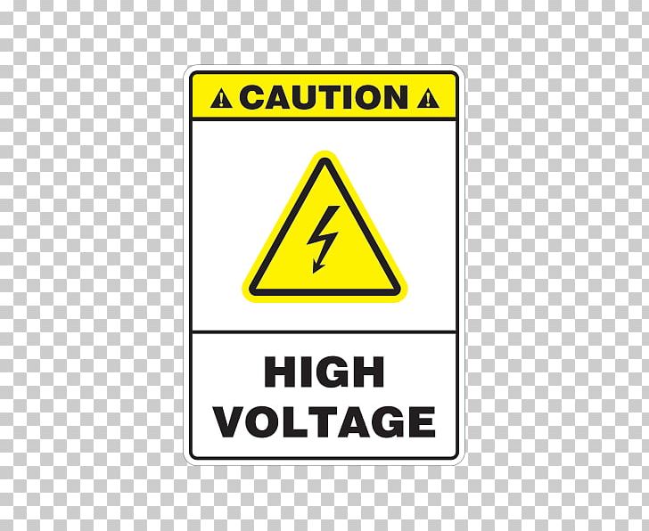 High Voltage Electric Potential Difference Warning Sign PNG, Clipart, Angle, Area, Brand, Caution, Clipper Free PNG Download
