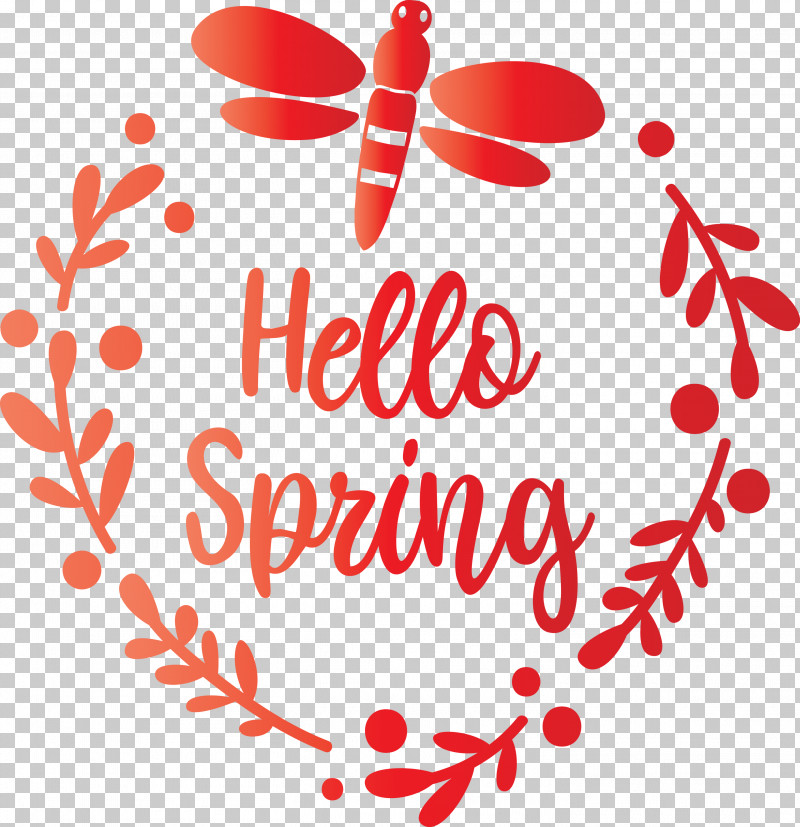 Hello Spring Spring PNG, Clipart, Calligraphy, Heart, Hello Spring, Love, Red Free PNG Download