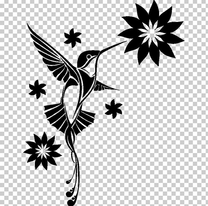 Hummingbird Wall Decal Sticker Tattoo PNG, Clipart, Art, Beak, Bird, Black And White, Blackchinned Hummingbird Free PNG Download