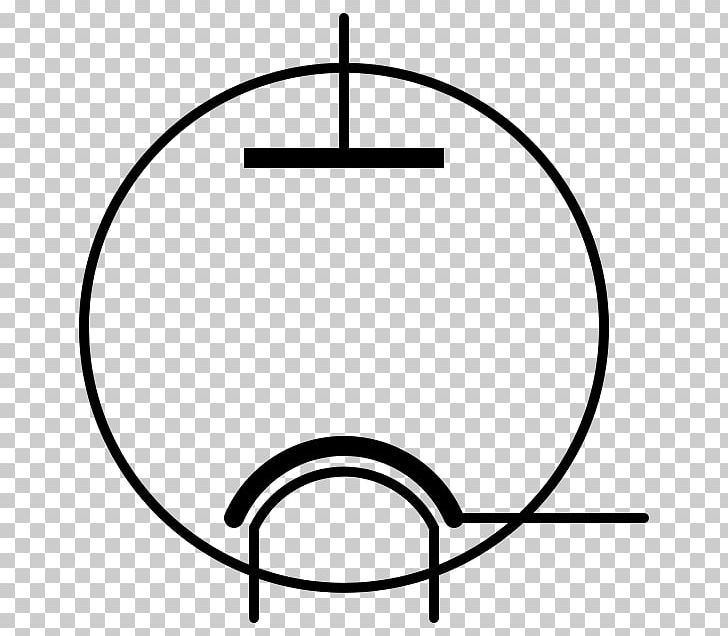 Electronic Symbol Vacuum Diode Electronics Vacuum Tube PNG, Clipart, Angle, Area, Black, Black And White, Cathode Free PNG Download