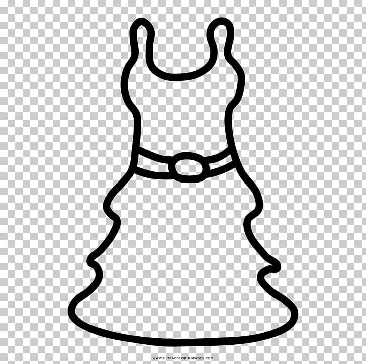Dress Drawing Coloring Book Gown PNG, Clipart, Apron, Area, Black, Black And White, Clothing Free PNG Download