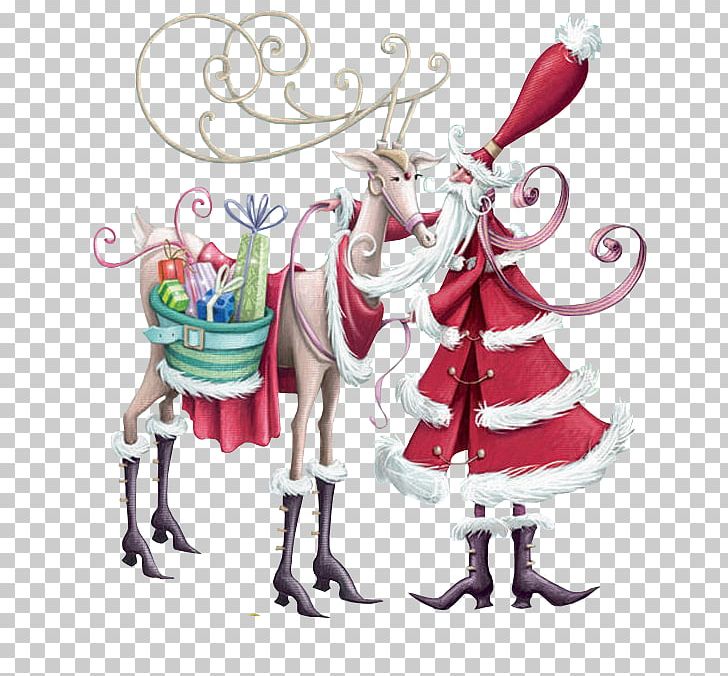 Santa Claus Christmas Ornament Rudolph Christmas Card PNG, Clipart,  Free PNG Download