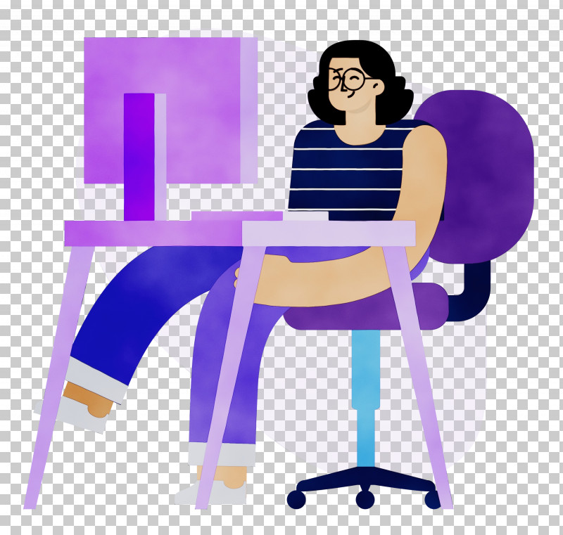 Chair Sitting Cartoon Joint Line PNG, Clipart, Behavior, Cartoon, Chair, Computer, Desk Free PNG Download