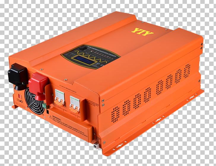 Power Inverters Battery Charger Solar Inverter Solar Charger Maximum Power Point Tracking PNG, Clipart, Alternating Current, Battery Charge Controllers, Battery Charger, Electronics, Orange Free PNG Download