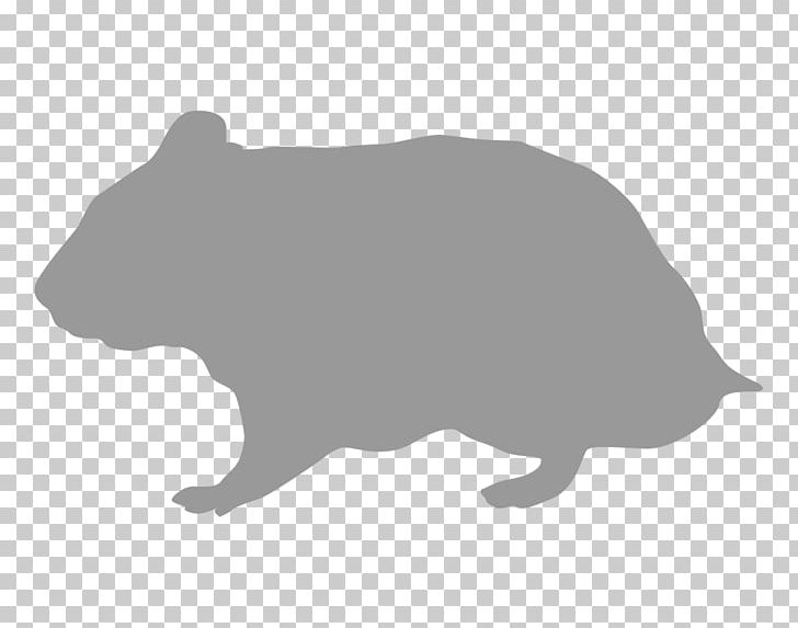 Rodent Hamster Silhouette Gerbil PNG, Clipart, Animal, Animals, Bear, Black, Black And White Free PNG Download