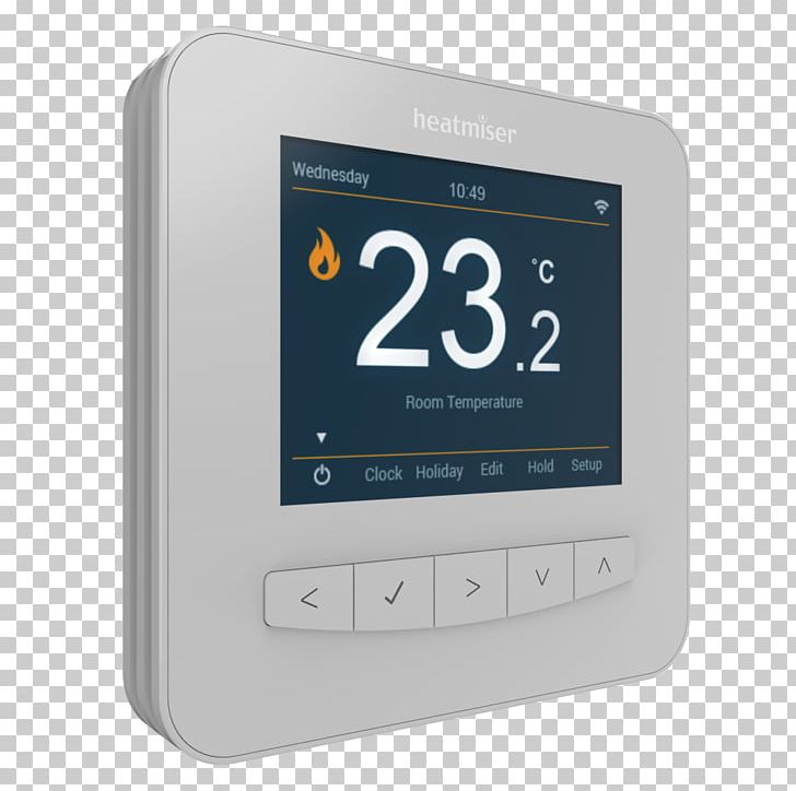 Smart Thermostat Underfloor Heating Wi-Fi Nest Labs PNG, Clipart, Air Conditioning, Central Heating, Duct, Electrical Switches, Electronics Free PNG Download