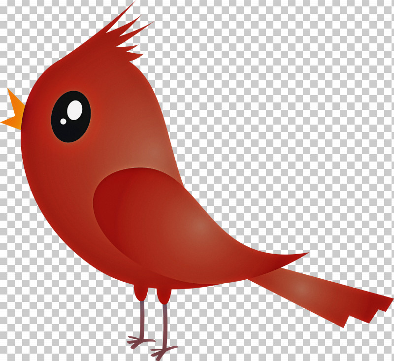 Bird Red Beak Cartoon Cardinal PNG, Clipart, Beak, Bird, Cardinal, Cartoon, Cartoon Bird Free PNG Download