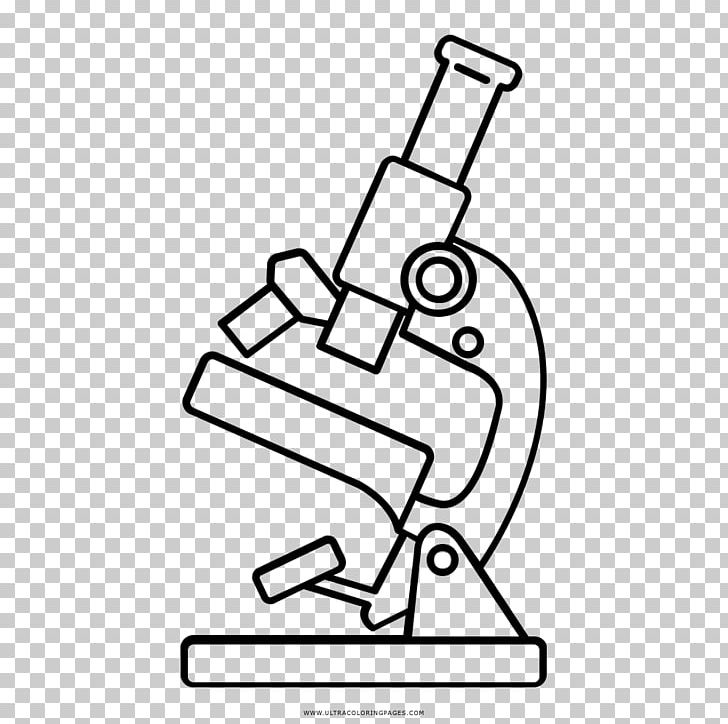 Drawing Microscope Line Art Coloring Book PNG, Clipart, Angle, Area, Arm, Art, Black Free PNG Download