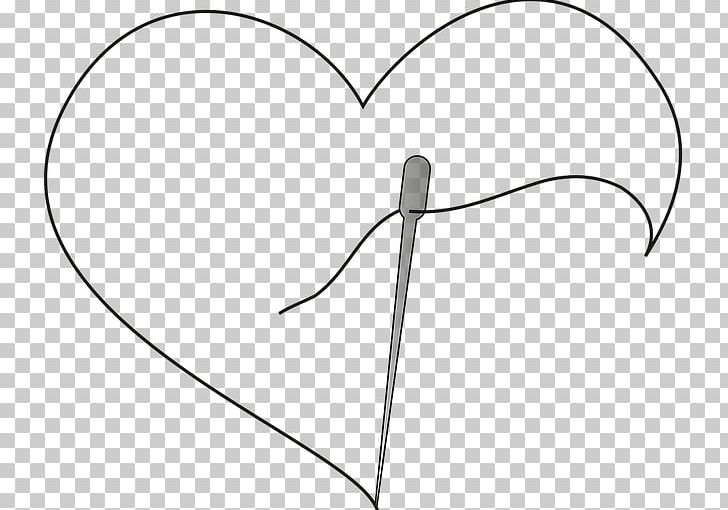 Portable Network Graphics Heart Hand-Sewing Needles PNG, Clipart, Angle, Area, Black, Black And White, Circle Free PNG Download