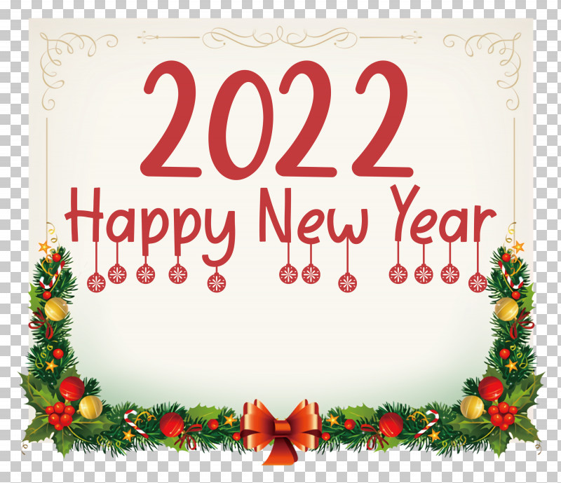 2022 Happy New Year 2022 New Year Happy New Year PNG, Clipart, Bauble, Christmas Day, Christmas Ornament M, Christmas Tree, Cut Flowers Free PNG Download