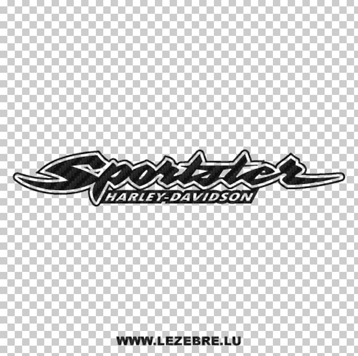 Harley-Davidson Sportster Motorcycle Sticker Decal PNG, Clipart, Automotive Design, Black And White, Bobber, Brand, Car Free PNG Download