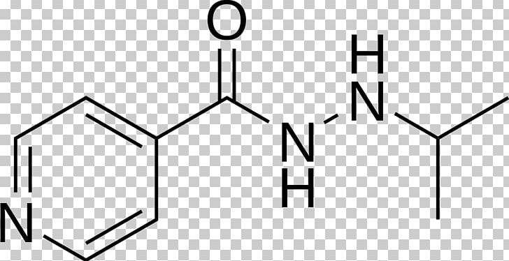 Iproniazid Monoamine Oxidase Inhibitor Antidepressant Hydrazine PNG, Clipart, Angle, Antidepressant, Black, Black And White, Circle Free PNG Download