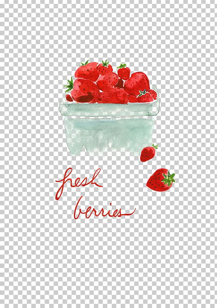 Strawberry Human Sexual Response Drawing Watercolor Painting Illustration PNG, Clipart, Aedmaasikas, Art, Cartoon, Cream, Flavor Free PNG Download