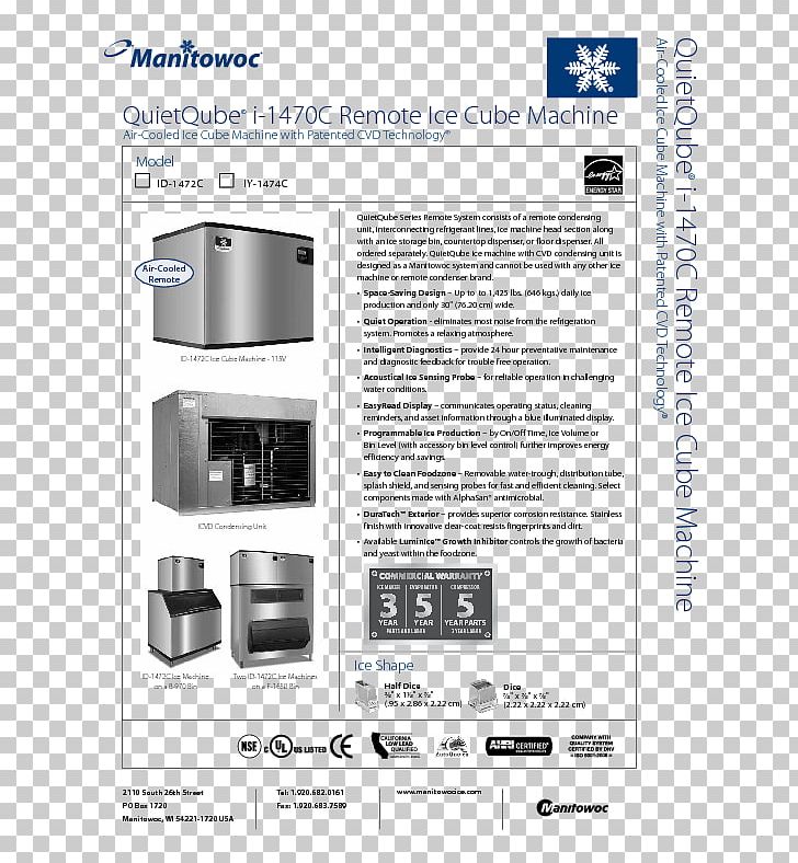 Ice Makers The Manitowoc Company Machine Condenser PNG, Clipart, Computer Numerical Control, Condenser, Diagram, Electric Generator, Electronics Free PNG Download