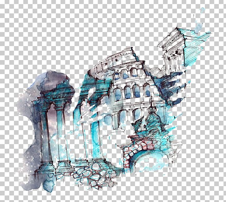 Watercolor Painting Architecture Albom PNG, Clipart, Albom, Art, Artikel, Building, City Free PNG Download
