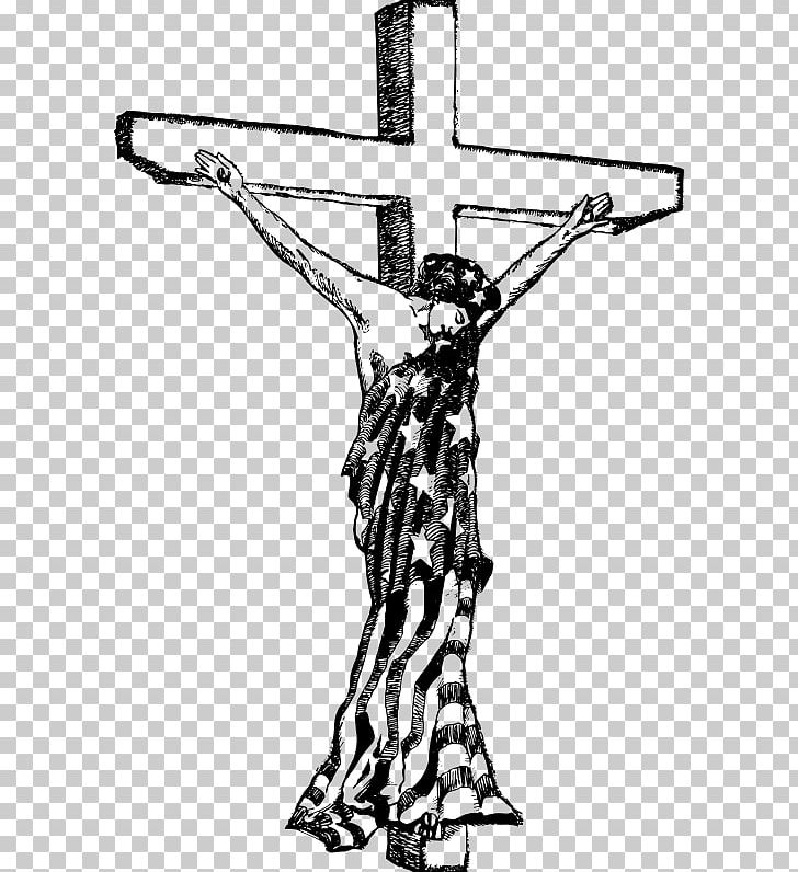 Statue Of Liberty Crucifixion PNG, Clipart, Arm, Art, Black And White, Christian Cross, Cross Free PNG Download