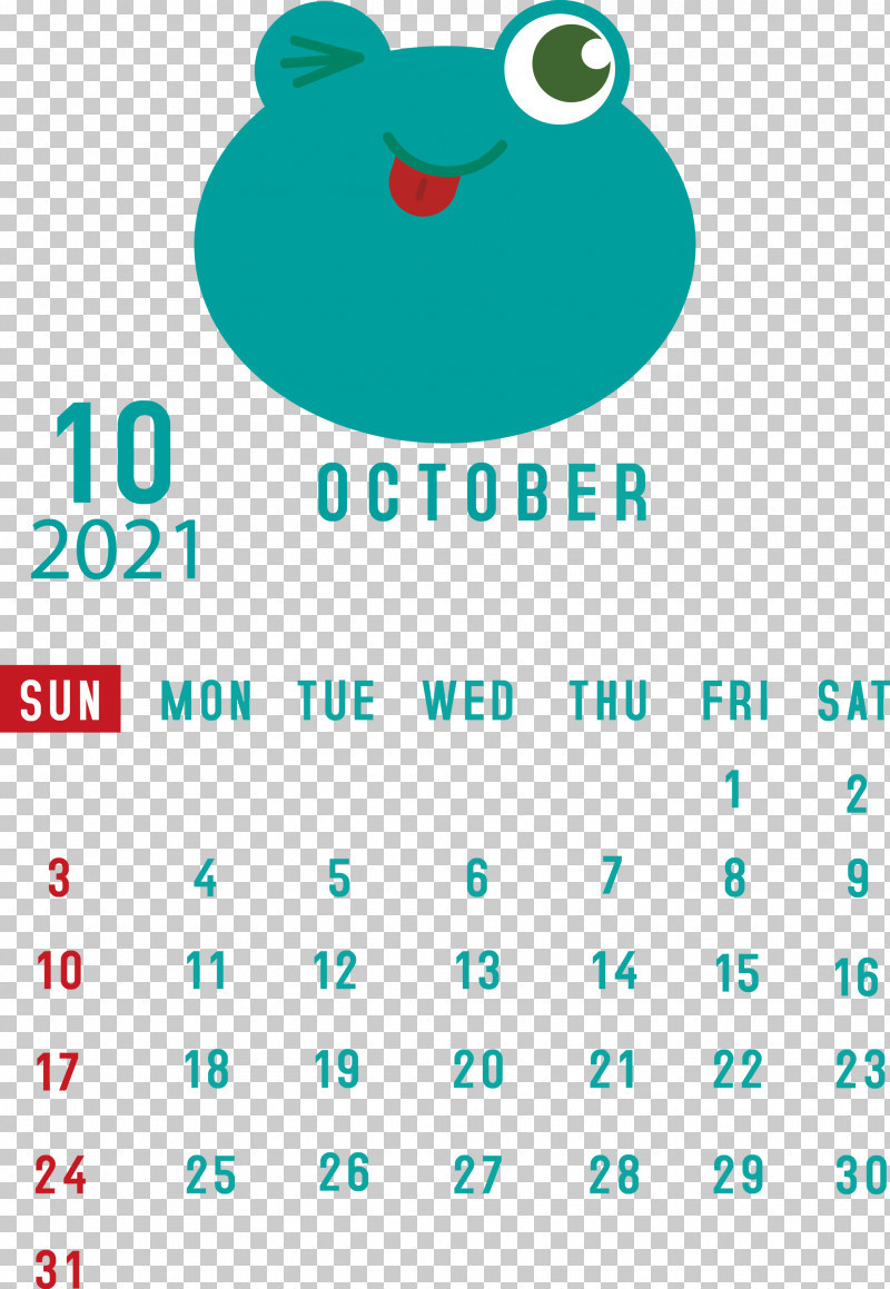 October 2021 Printable Calendar October 2021 Calendar PNG, Clipart, Calendar System, Diagram, Green, Htc, Htc Hero Free PNG Download
