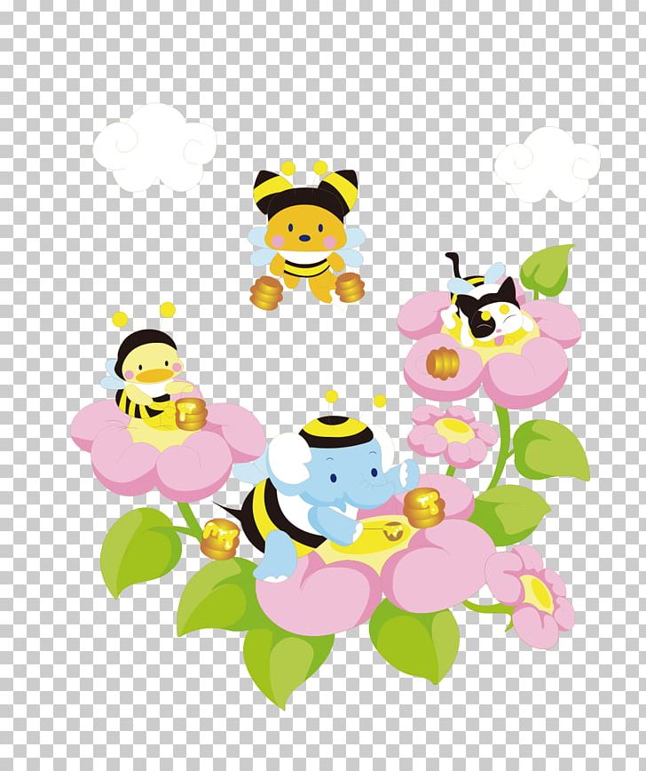 Bee Cartoon Illustration PNG, Clipart, Animal, Bird, Branch, Cartoon Arms, Cartoon Character Free PNG Download
