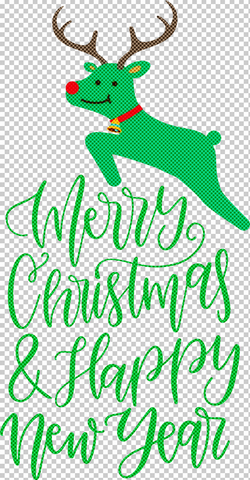 Merry Christmas Happy New Year PNG, Clipart, Biology, Deer, Happy New Year, Line, Merry Christmas Free PNG Download