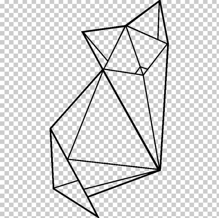 Sticker Triangle Origami .com Pattern PNG, Clipart, Angle, Area, Art, Black And White, Circle Free PNG Download