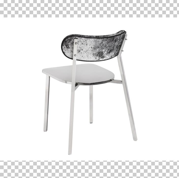 Contemporary Dining Chair In Cowhide Product Design Armrest Png