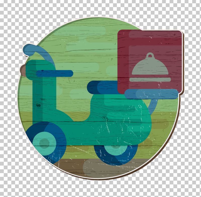 Restaurant Icon Scooter Icon Food Delivery Icon PNG, Clipart, Aqua, Food Delivery Icon, Green, Plate, Restaurant Icon Free PNG Download