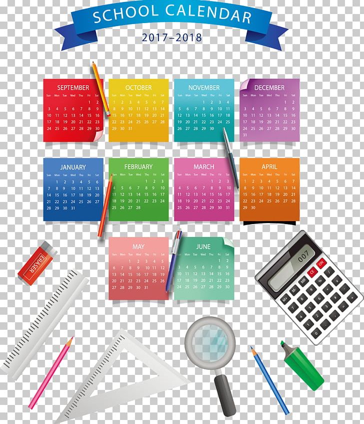 School Calendar PNG, Clipart, 2018 Calendar, Adobe Illustrator, Calculator, Calendar, Calendar Vector Free PNG Download