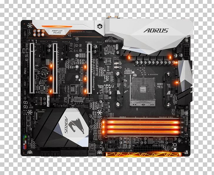 Socket AM4 Gigabyte GA-AX370-Gaming 5 Motherboard Gigabyte Technology AORUS PNG, Clipart, Aorus, Atx, Bios, Computer Component, Computer Cooling Free PNG Download