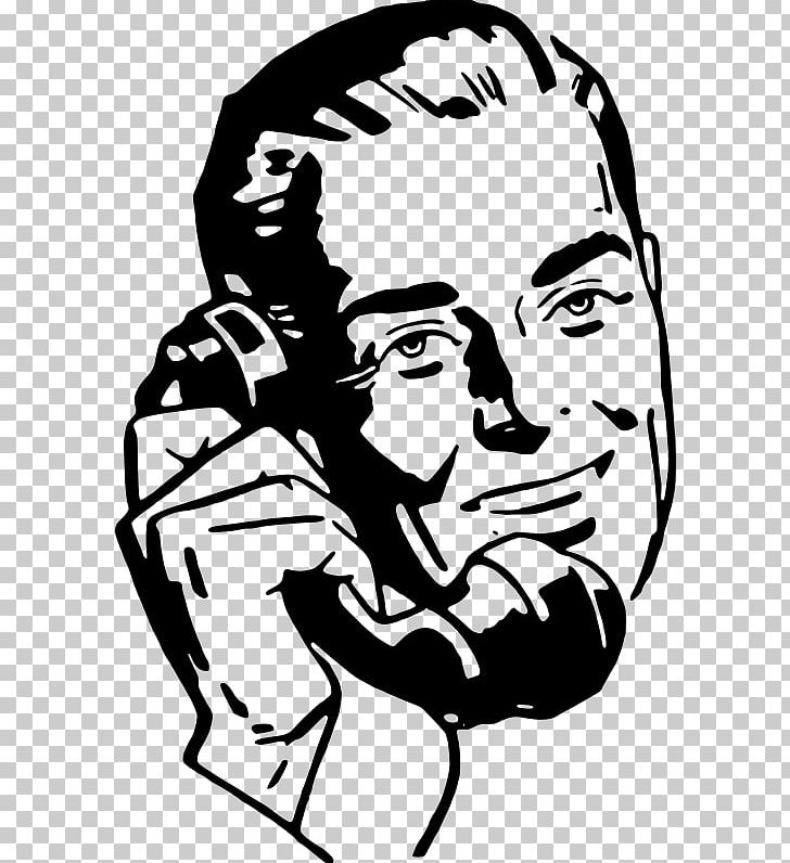 Man On Telephone Mobile Phones PNG, Clipart, Artwork, Black, Black And White, Computer Icons, Emotion Free PNG Download