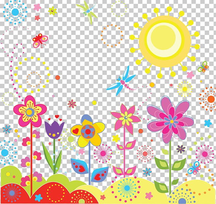 Flower Color PNG, Clipart, Area, Cartoon, Child Art, Circle, Color Free PNG Download