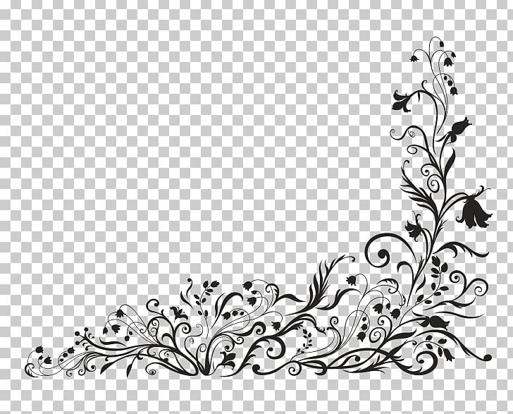 Floral Design Graphics Stock Illustration PNG, Clipart, Area, Art, Black, Black And White, Branch Free PNG Download