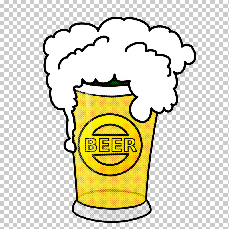 Cartoon Yellow Pint Glass PNG, Clipart, Cartoon, Pint Glass, Yellow Free PNG Download