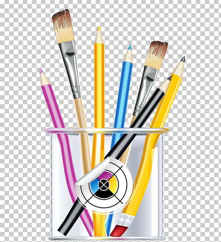 Graphic Design Drawing Computer Icons Illustration PNG, Clipart, Art, Brush, Brushes, Cartoon, Cartoon School Supplies Free PNG Download