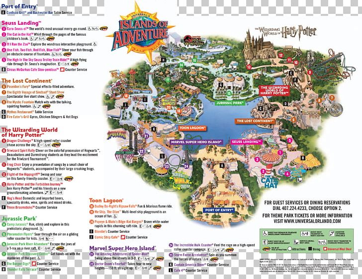 Universal's Islands Of Adventure The Wizarding World Of Harry Potter SeaWorld Orlando Magic Kingdom Universal Parks & Resorts PNG, Clipart, Amusement Park, Map, Orlando, Park, Recreation Free PNG Download