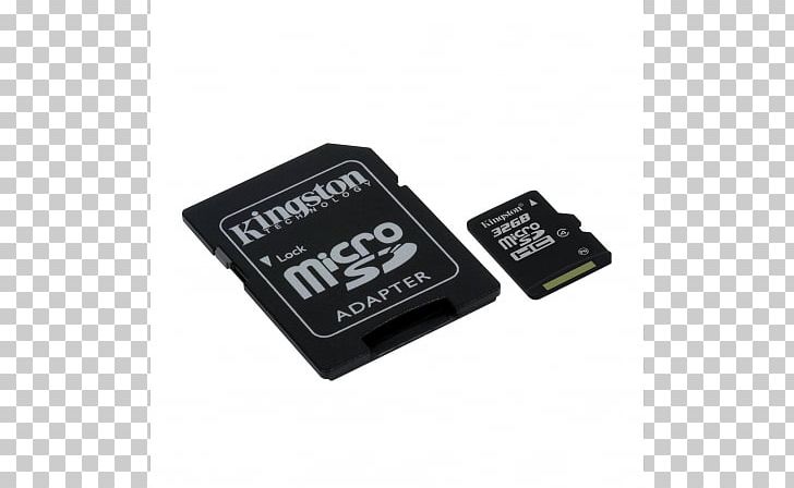 MicroSD Secure Digital Flash Memory Cards SDHC Kingston Technology PNG, Clipart, Adapter, Class, Computer Data Storage, Electronic Device, Electronics Accessory Free PNG Download