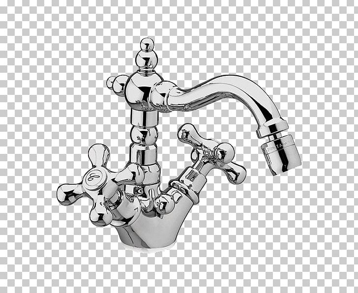 Faucet Handles & Controls Sink Fromac Bidetarmatur Sterling Nostalgie PNG, Clipart, Angle, Bathroom, Bidet, Black And White, Body Jewelry Free PNG Download