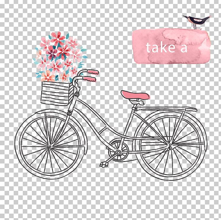 Bicycle Illustration PNG, Clipart, Bicycle Accessory, Bicycle Basket, Bicycle Frame, Bicycle Part, Bicycles Free PNG Download