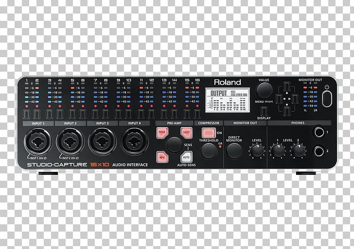 Sound Cards & Audio Adapters Roland UA-1610 USB Professional Audio PNG, Clipart, Audio Crossover, Audio Equipment, Audio Receiver, Electronics, Interface Free PNG Download
