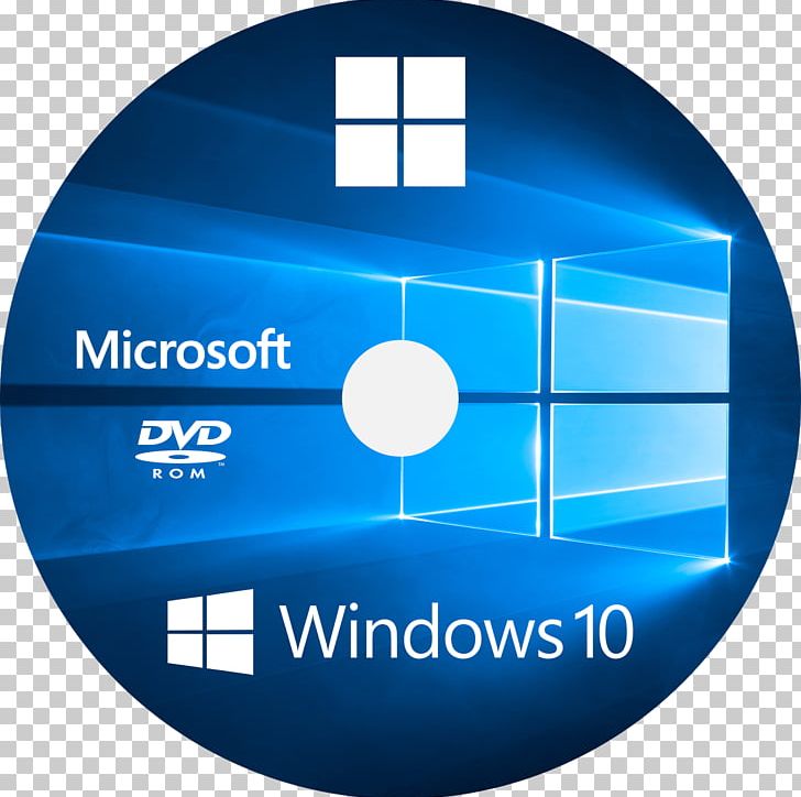 Windows 10 DVD 64-bit Computing Windows 7 Microsoft Windows PNG, Clipart, 64bit Computing, Angle, Blue, Brand, Brands Free PNG Download
