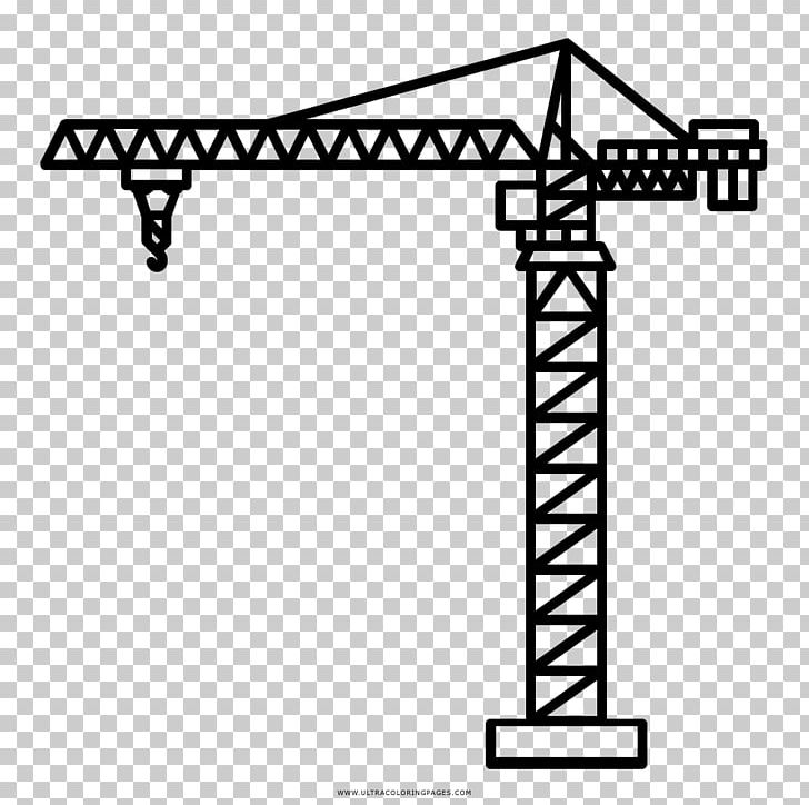 Coloring Book Drawing Architectural Engineering Crane PNG, Clipart, Angle, Architectural Engineering, Area, Ausmalbild, Black Free PNG Download