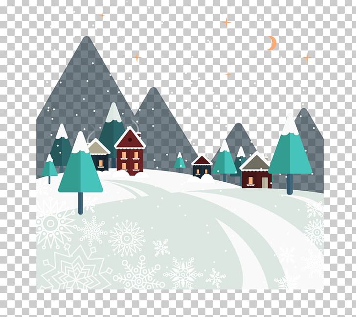 Landscape Night PNG, Clipart, Christmas Ornament, Christmas Tree, Computer Wallpaper, Download, Euclidean Vector Free PNG Download