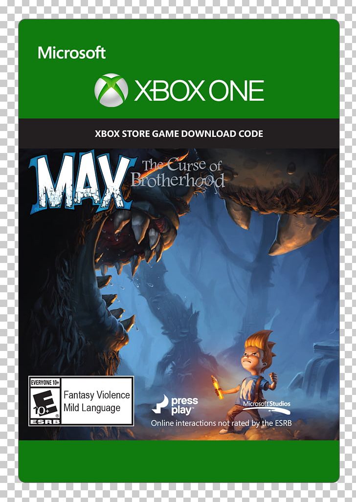 Max: The Curse Of Brotherhood Xbox 360 Microsoft Studios Video Game Xbox One PNG, Clipart, Brand, Game, Max The Curse Of Brotherhood, Microsoft, Microsoft Studios Free PNG Download