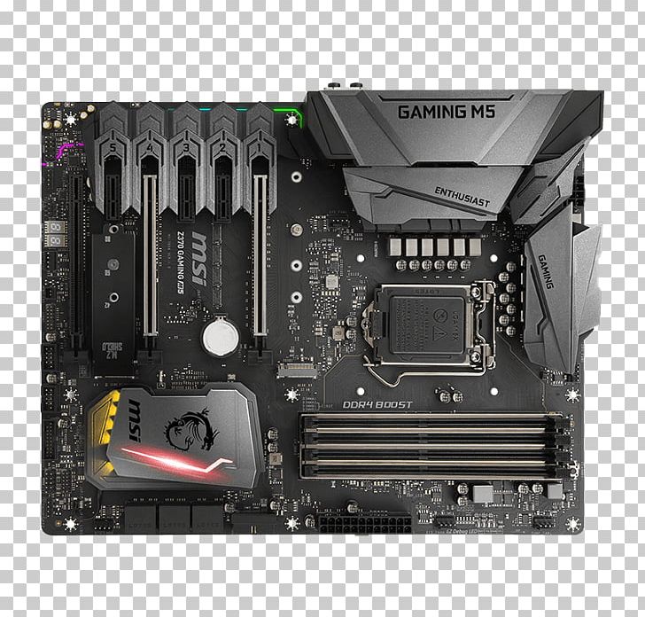 Mainboard MSI Z370 GAMING M5 PC Base Intel 1151v2 Form Factor A ASUS ROG STRIX Z370-H GAMING PNG, Clipart, Computer, Computer Hardware, Cpu, Electronic Device, Electronics Free PNG Download