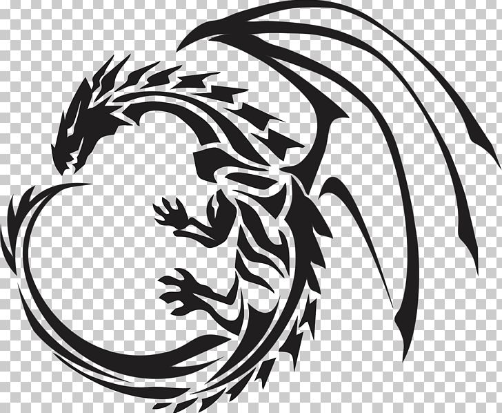 Dragon PNG, Clipart, Black And White, Carnivoran, Computer Wallpaper, Design, Fictional Character Free PNG Download