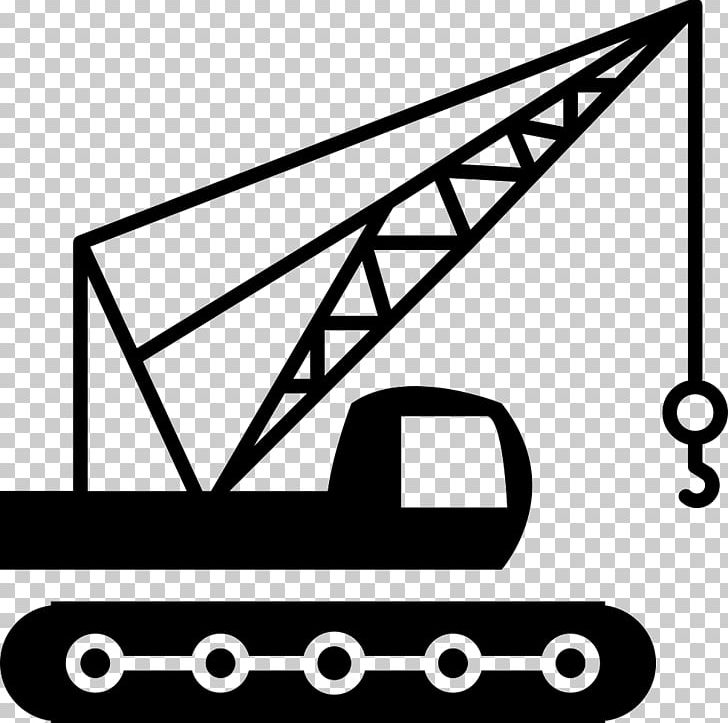 Crane Architectural Engineering Computer Icons PNG, Clipart, Angle, Architectural Engineering, Area, Black, Black And White Free PNG Download
