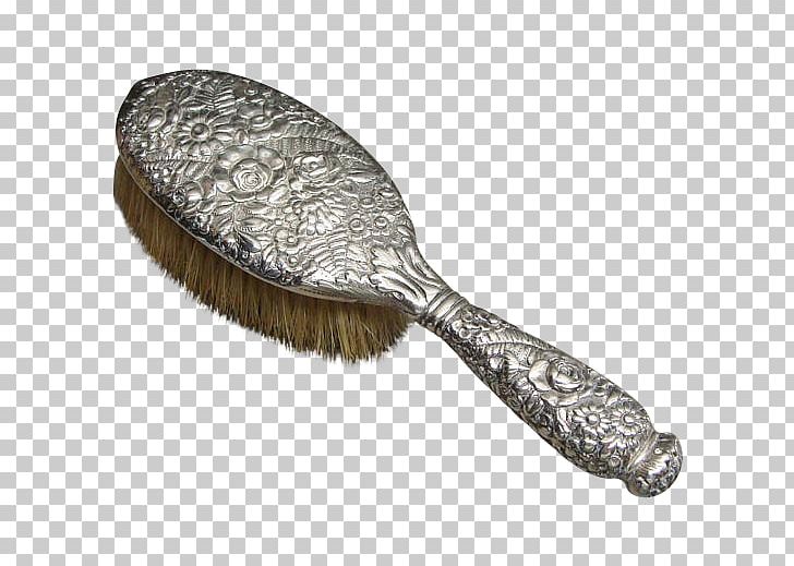 Hairbrush Comb Sterling Silver PNG, Clipart, Antique, Bristle, Brush, Comb, Floral Design Free PNG Download