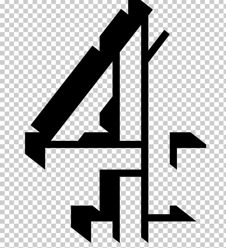 Channel 4 Logo Television Broadcasting PNG, Clipart, All 4, Angle, Black And White, Broadcasting, Channel 4 Free PNG Download
