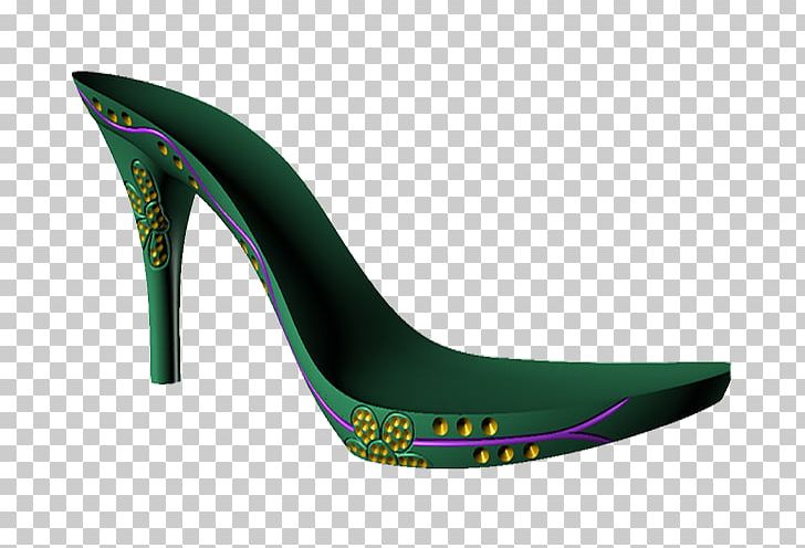 High-heeled Footwear Shoe Designer PNG, Clipart, Accessories, Background Green, Basic Pump, Dark, Dark Green Free PNG Download