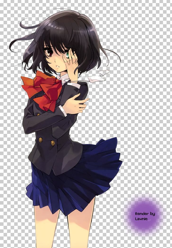 Another Mei Misaki Desktop Anime PNG, Clipart, 4k Resolution, 1080p, Another, Artwork, Black Hair Free PNG Download
